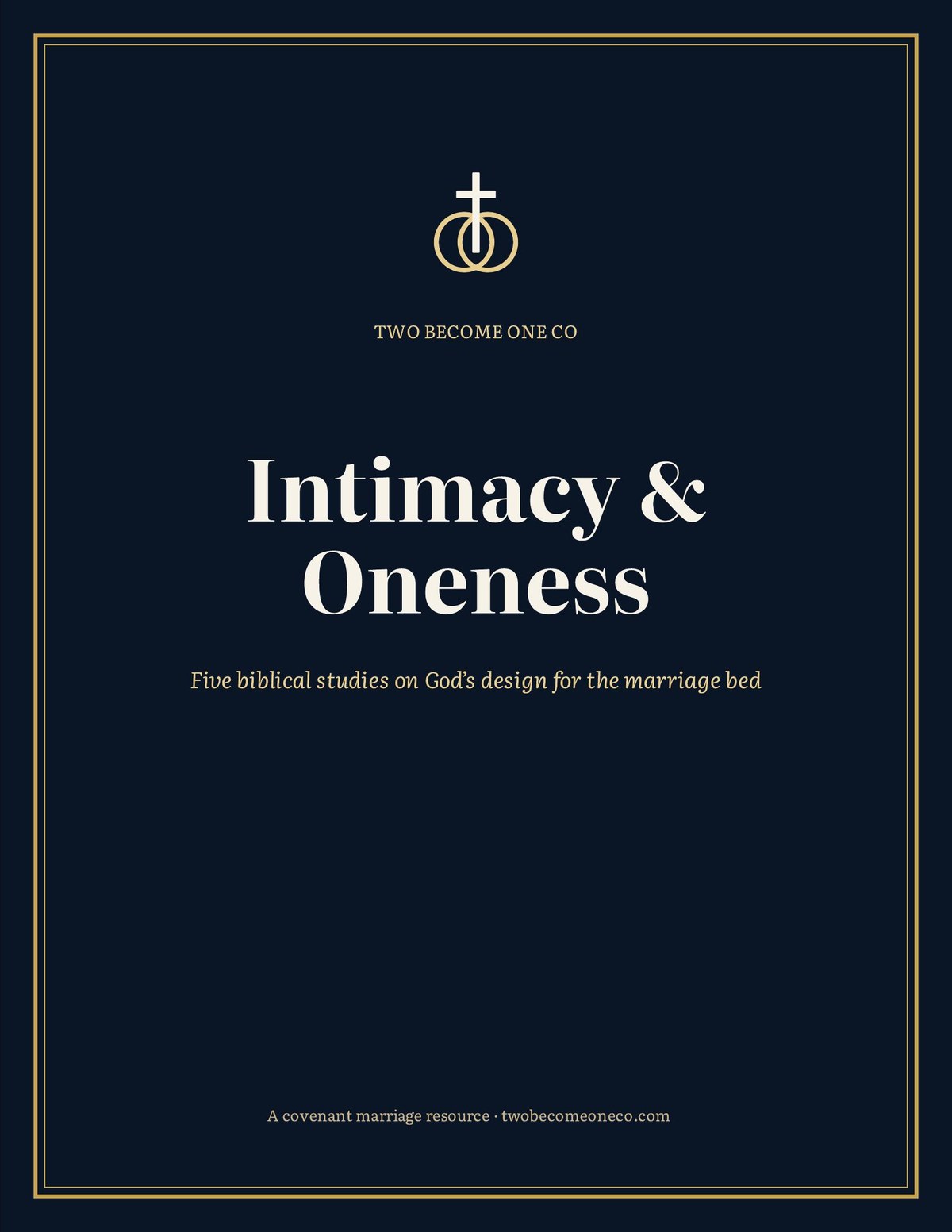 Intimacy & Oneness — printed marriage workbook