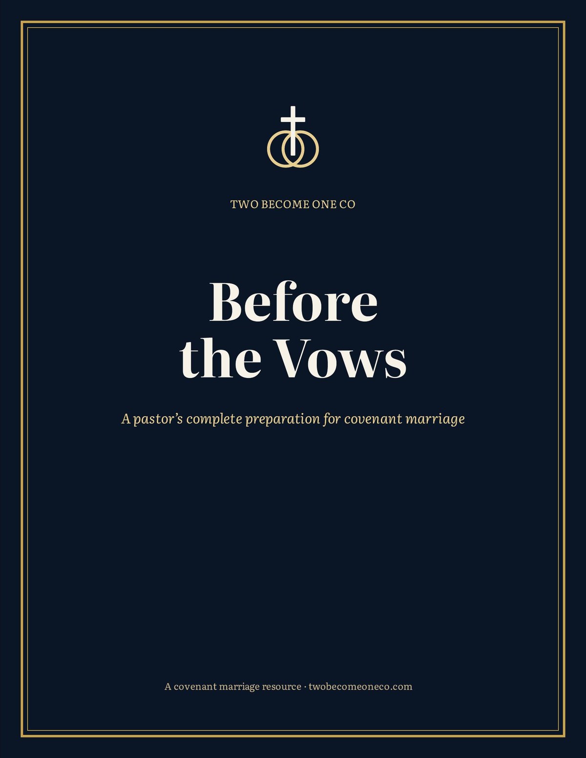 Before the Vows — printed marriage workbook