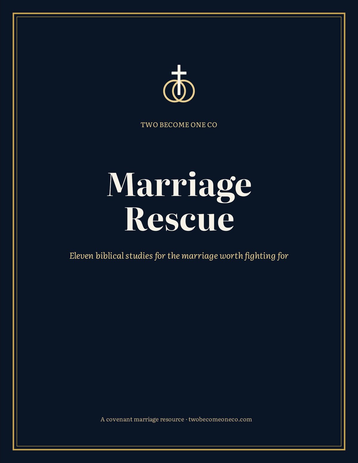 Marriage Rescue — printed marriage workbook